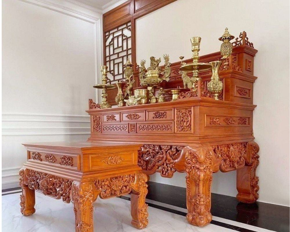 Bày trí bàn thờ từng cấp bậc chuẩn phong thuỷ