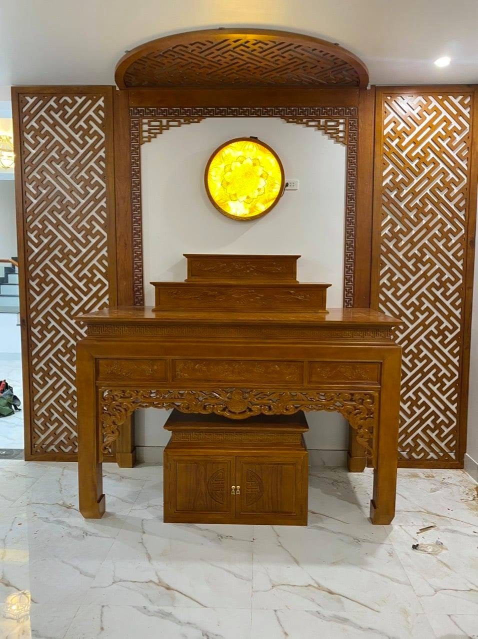Kích thước bàn thờ tam cấp chuẩn lỗ ban